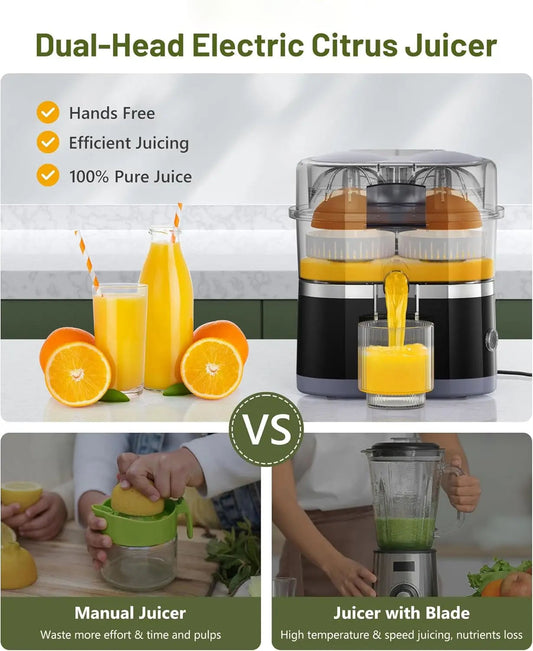 Dual Head Electric Juicer